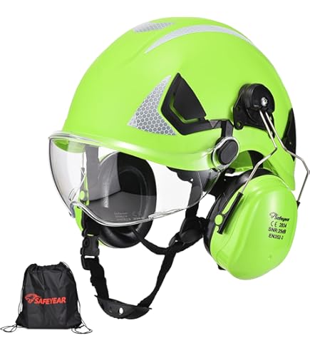 Amazon.co.jp: GREEN DEVIL 作業用ヘルメット 林業 ヘルメット